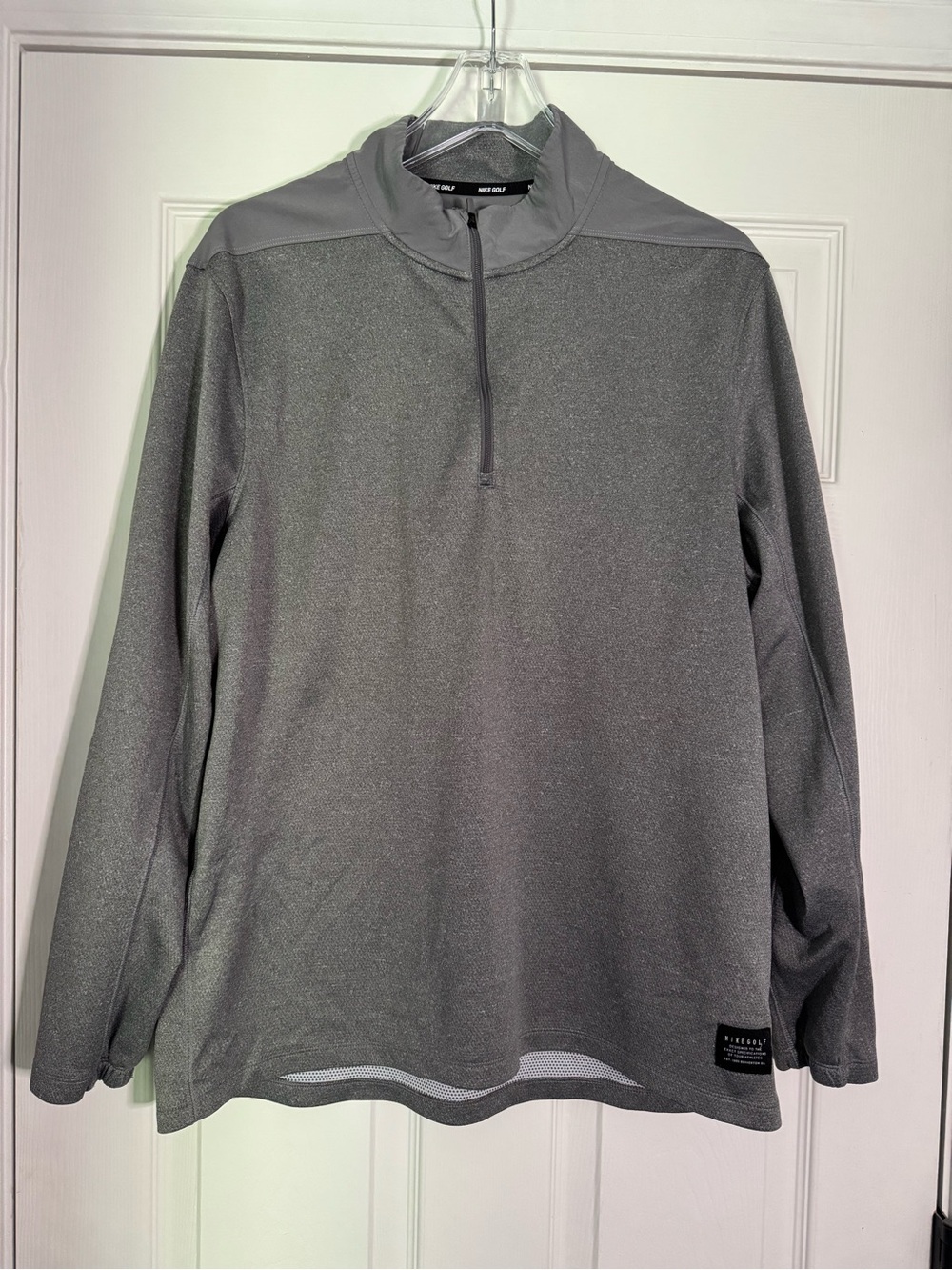 Nike Golf Heather Gray Quarter-Zip Pullover
